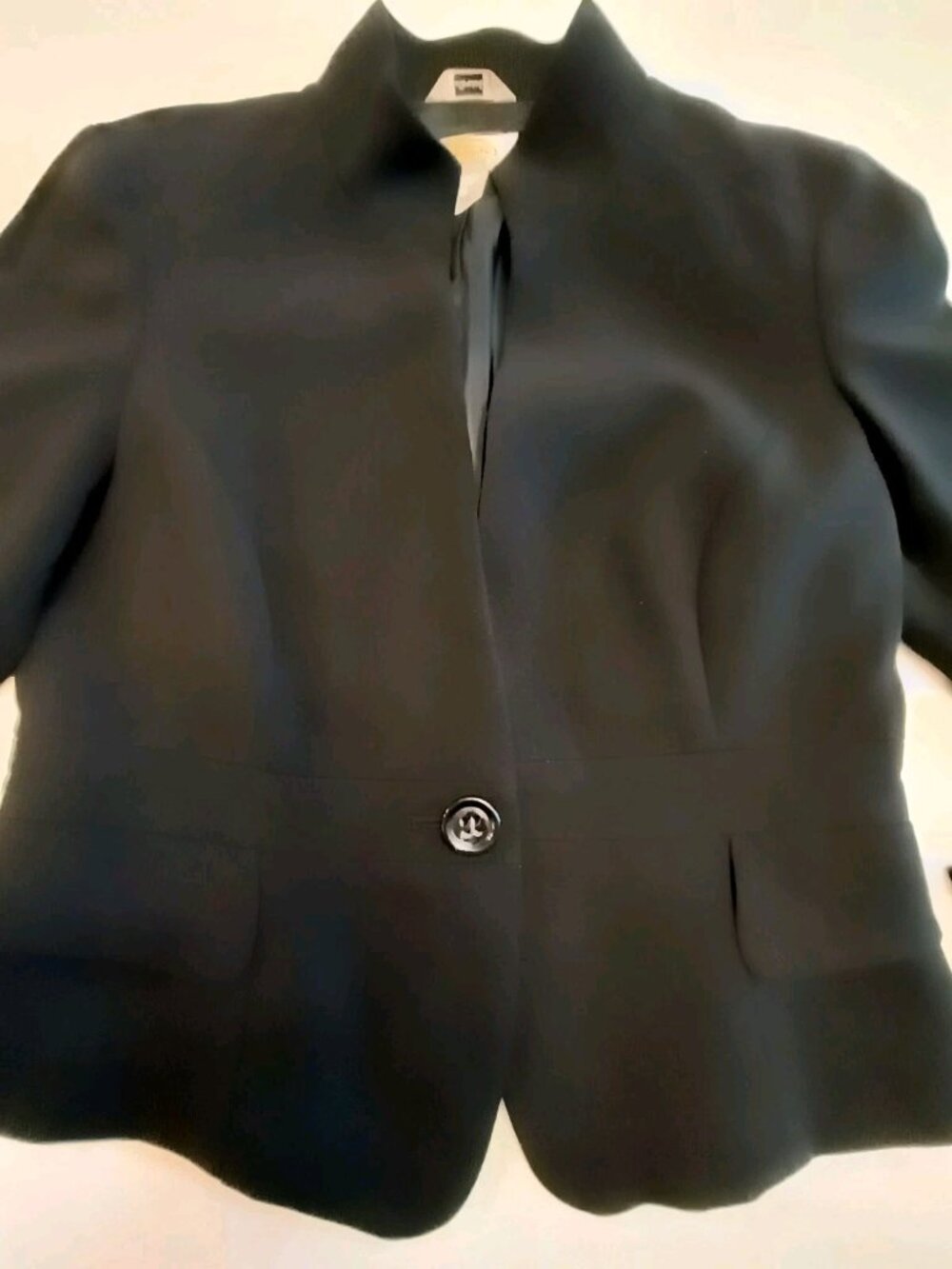 Talbots Petites Stretch Black One‑Button Blazer – Women’s Size 8 - Picture 3 of 11